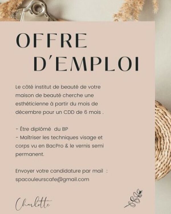 Offre D Emploi Spa Couleurs